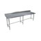 Bk Resources Stainless Steel Work Table W/Open Base, Plastic Feet 5 Riser 84"Wx30"D SVTR5OB-8430 - alternate 1